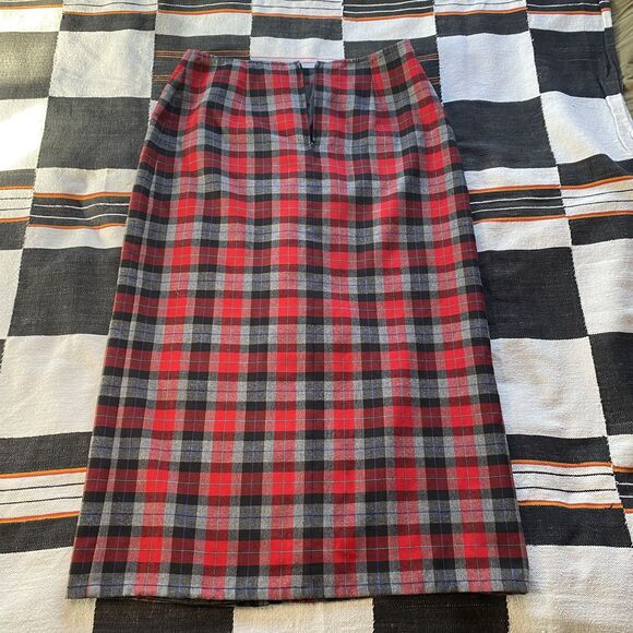 Vintage 90’s Crazy Horse Liz Claiborne Plaid Maxi Skirt. Size 14. Excellent! - Picture 6 of 10